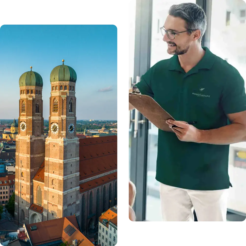 Physiotherapeut und Bild von München