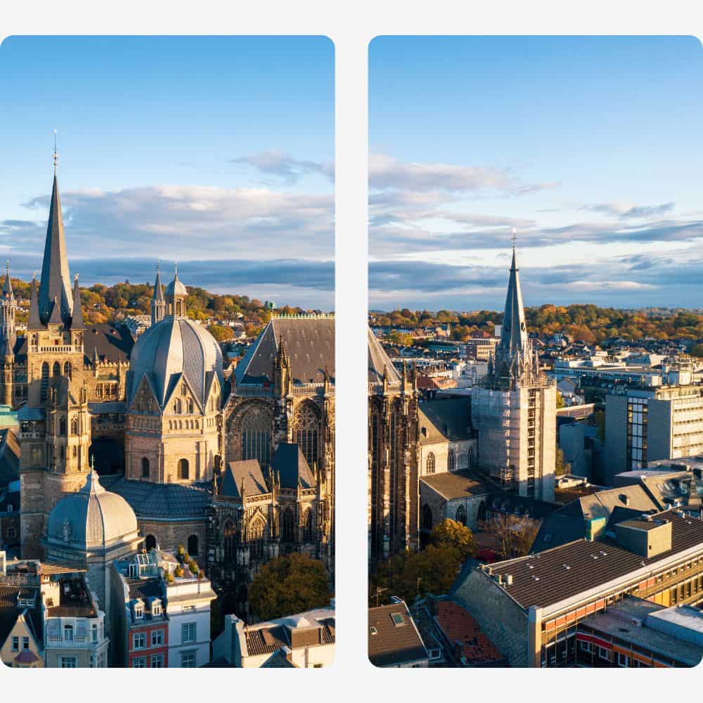 Stadtansicht von Aachen