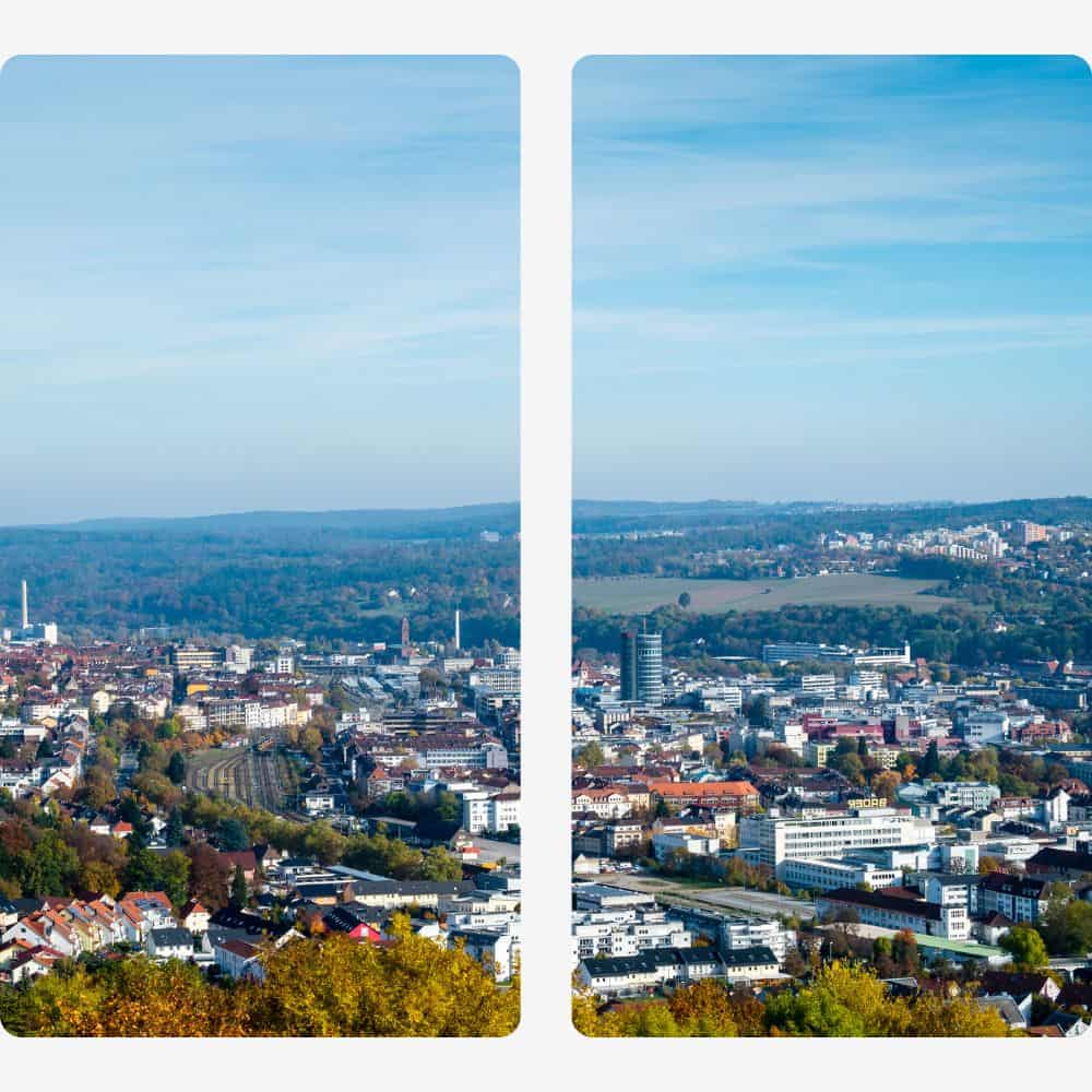 Stadtansicht von Pforzheim