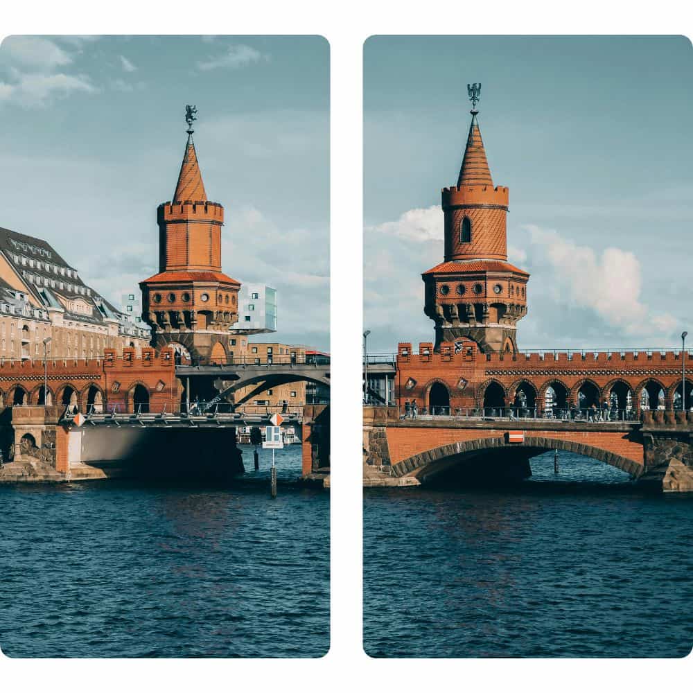 Stadtansicht von Stuttgart Brücke